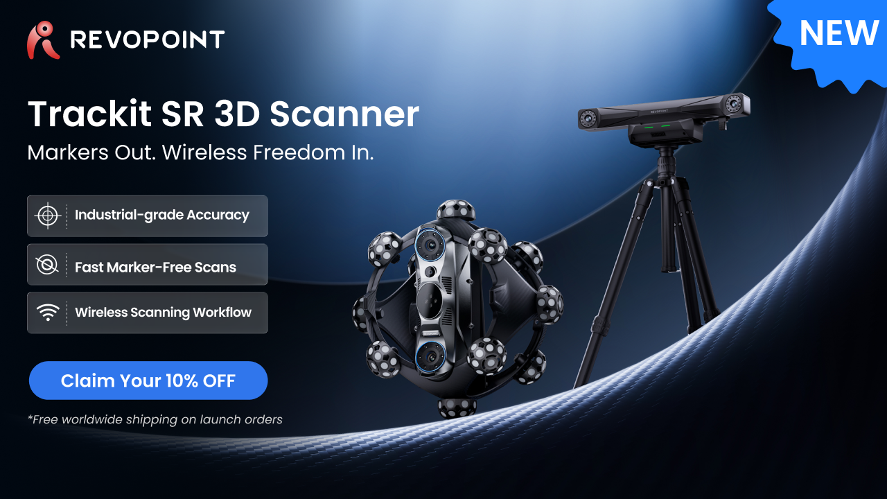 Revopoint Trackit SR optical tracking 3D scanner