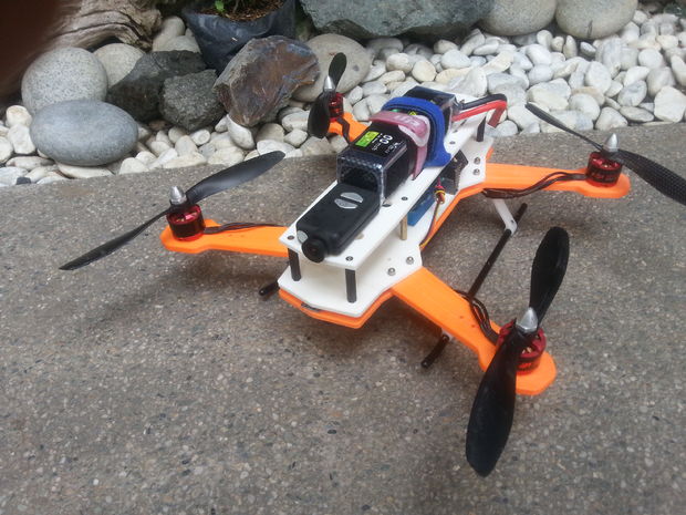 hframe 3d printed quadcopter drone