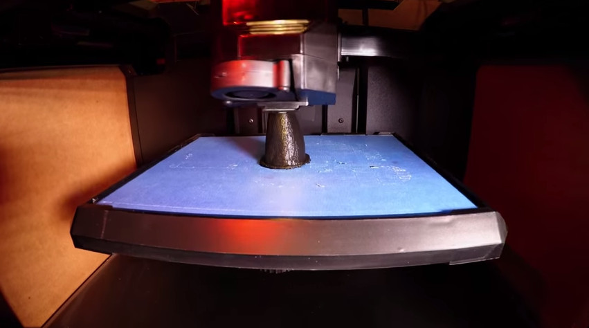 Specialized 3D printer using “additive manufacturing” to create rhino horn