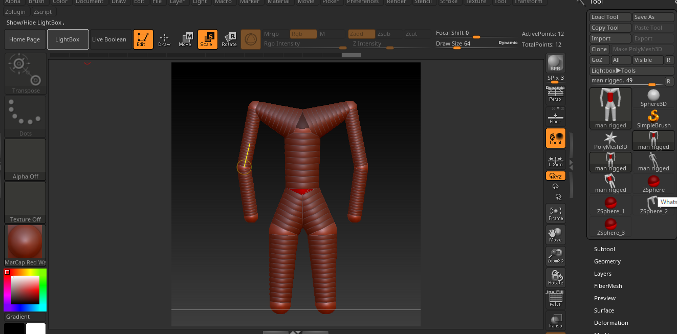 Zbrush zspheres anatomy scale down