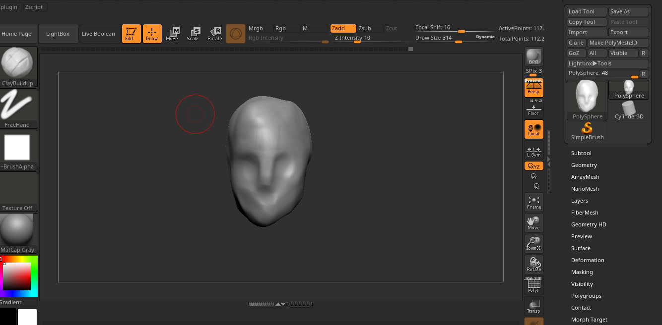 specification zbrush