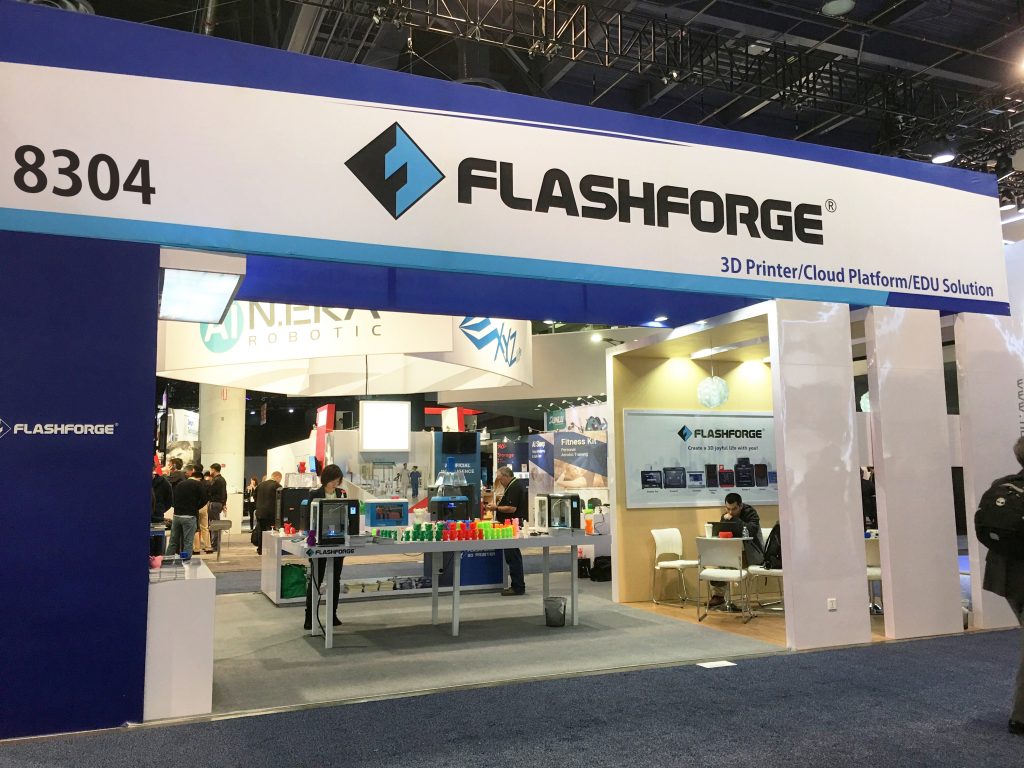 Flashforge Booth CES 2018