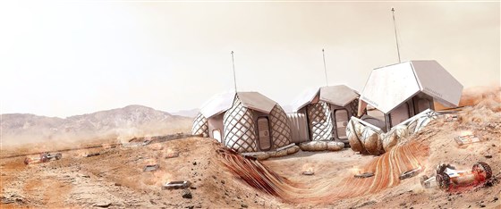 Foster + Partners 3D Printed Habitat Simulation