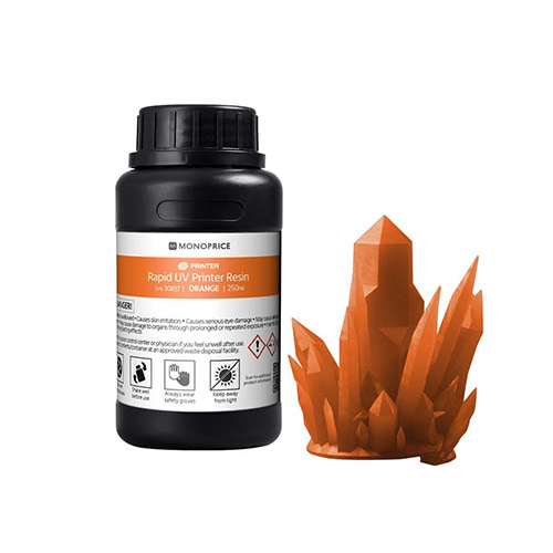 Monoprice UV Resin, 405nm, 250ml, Orange