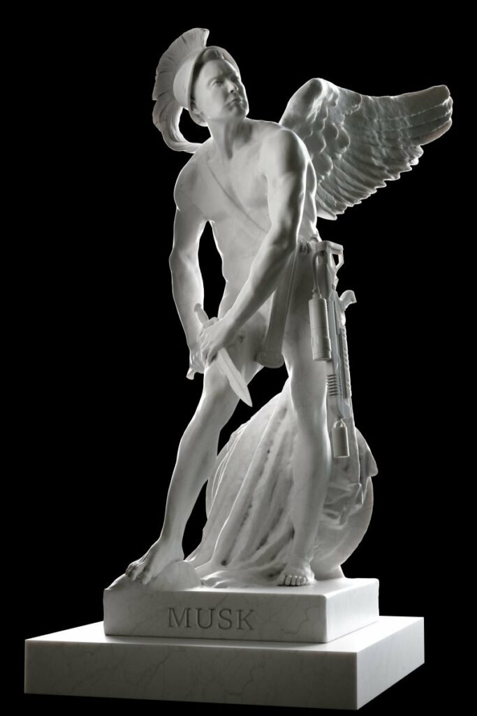 3D Printed Statues Depict Famous CEOs as Mythological Figures