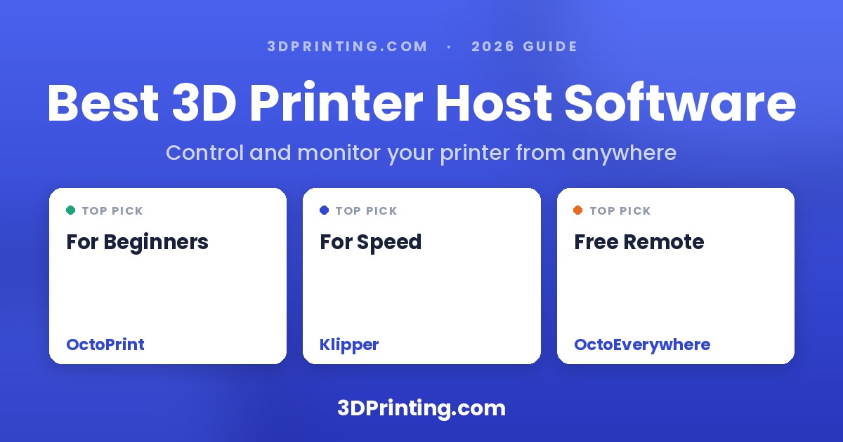 Best 3D Printer Host & Remote Control Software 2026 - 3DPrinting.com