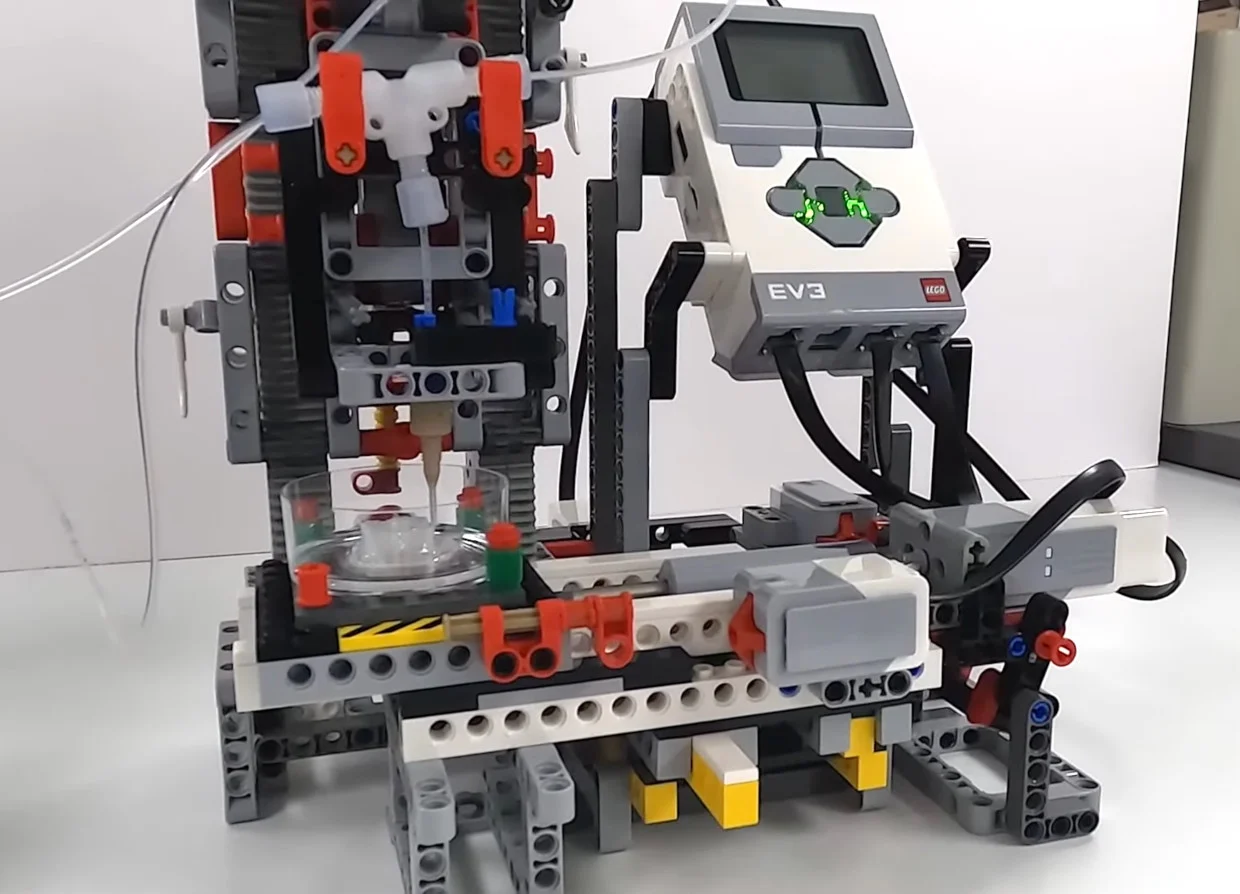 scientists build 3D bioprinter from LEGO bricks as low-cost