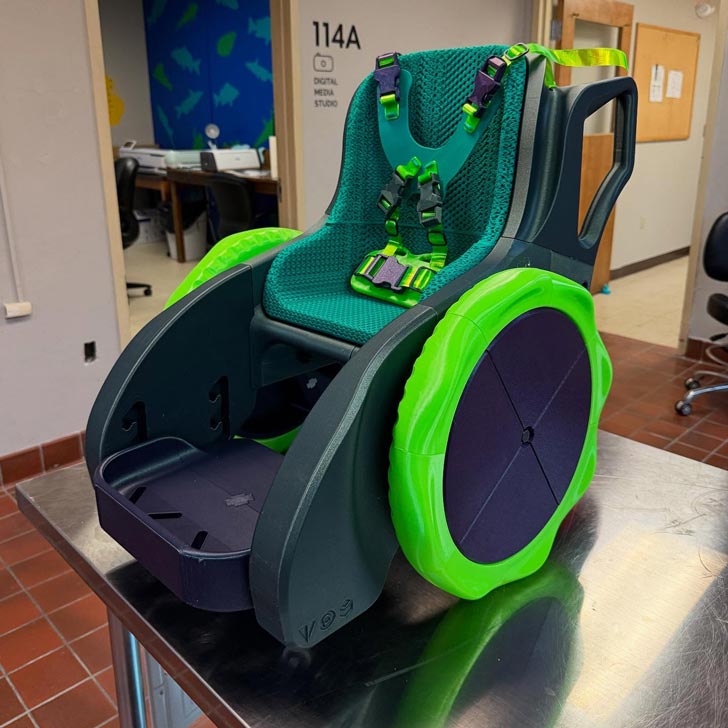 Design Lab Invents Fully 3D Printed Wheelchair for Kids