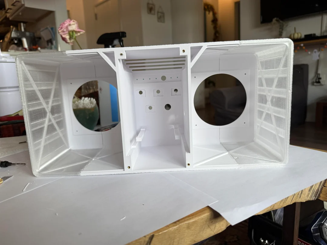 inside the 3d printed speaker