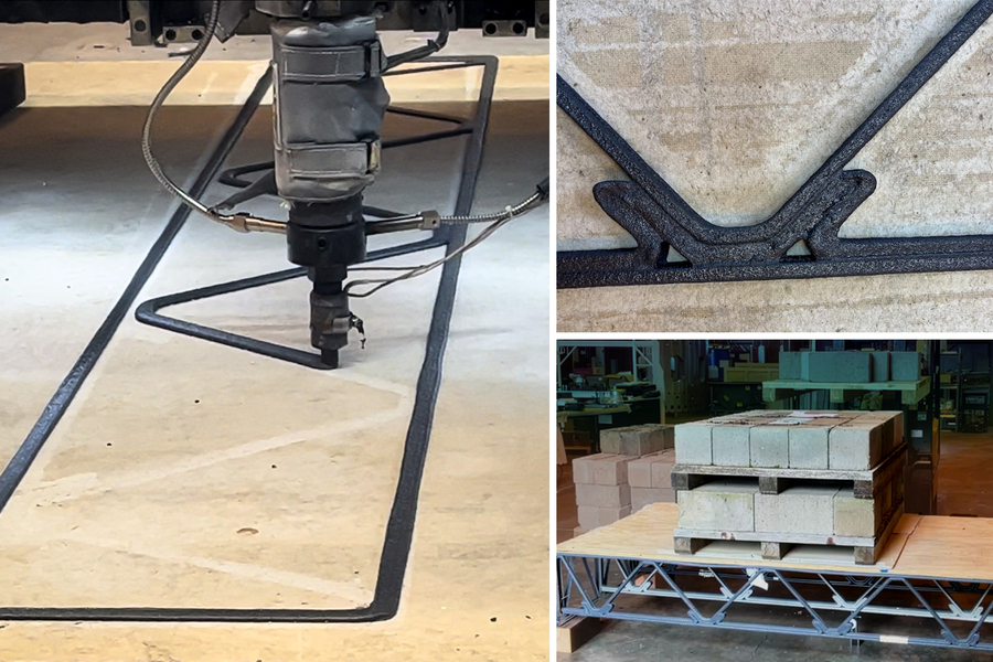 MIT Engineers Print Structural Building Components Using Recycled Plastic