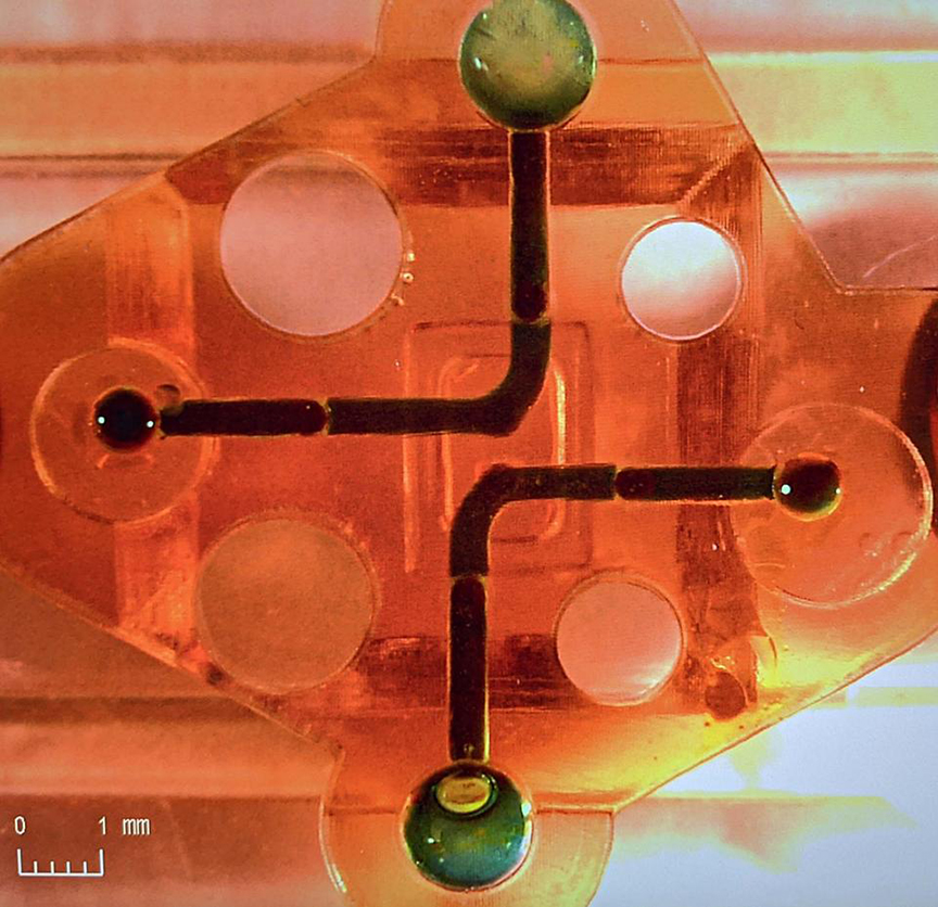 3D printed Microfluidic channels