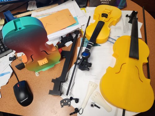 Williamsburg Library and Youth Orchestra Celebrate First Year of 3D Printed Violin Program
