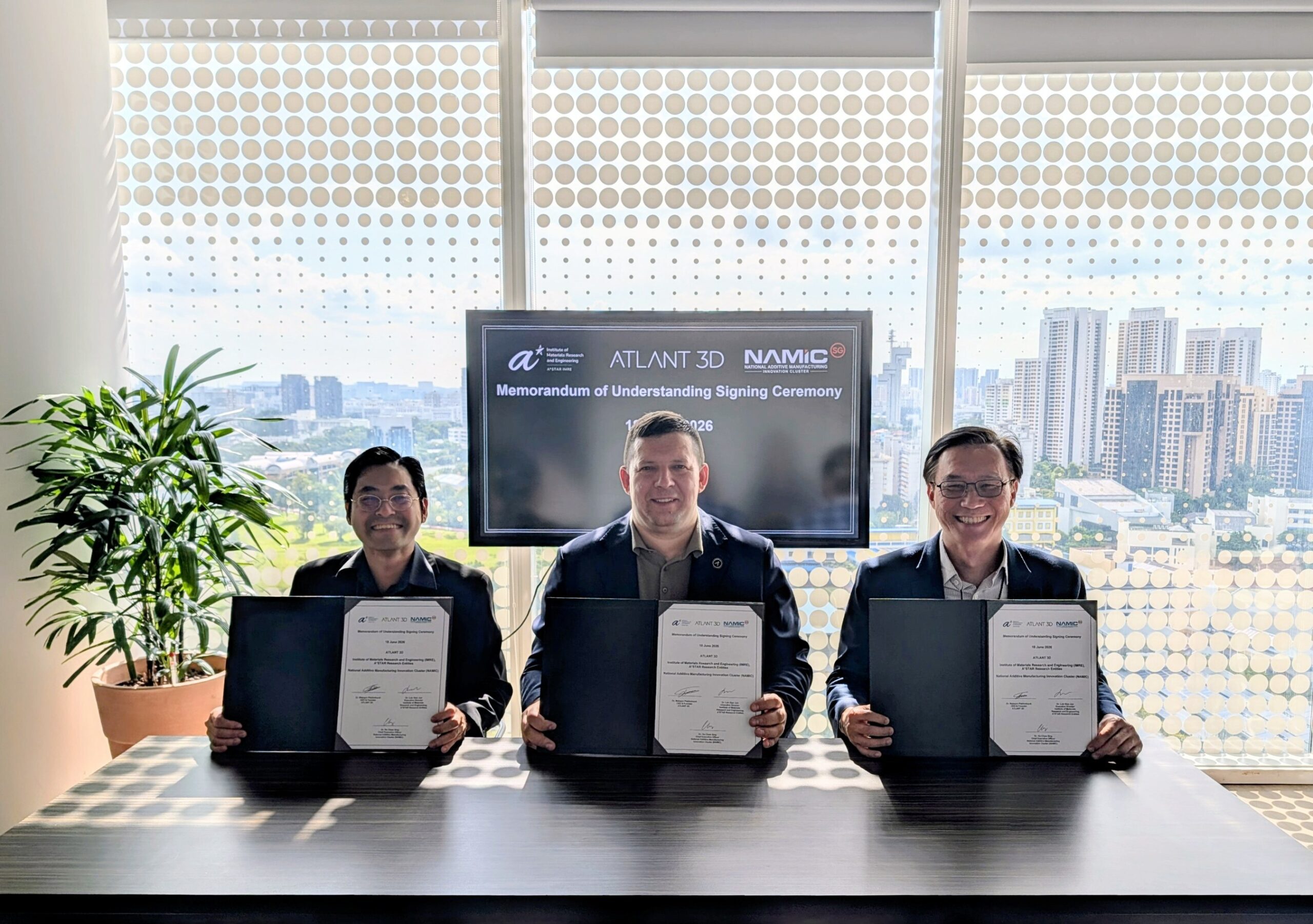 Three Organizations Sign Agreement to Build Materials Research Hub in Singapore