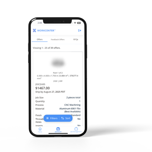 Xometry Launches Mobile App for Manufacturing Partners to Manage Jobs and Workflows