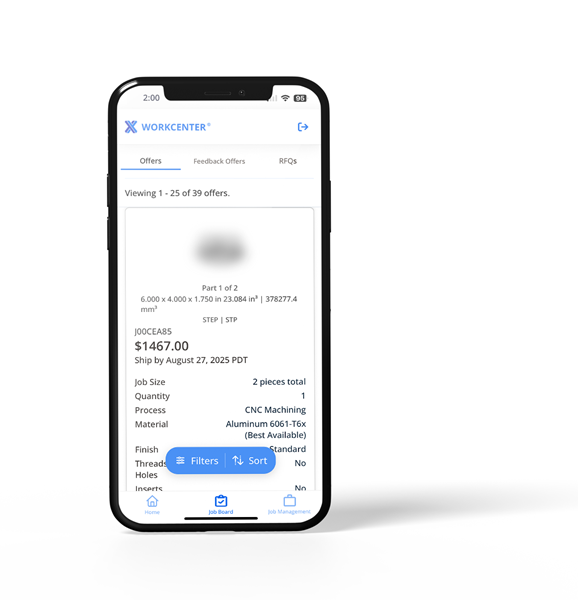 Xometry Launches Mobile App for Manufacturing Partners to Manage Jobs and Workflows