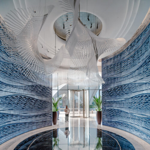 Studio RAP Installs Large-Scale 3D Printed Ceramic Walls at Dubai Hotel