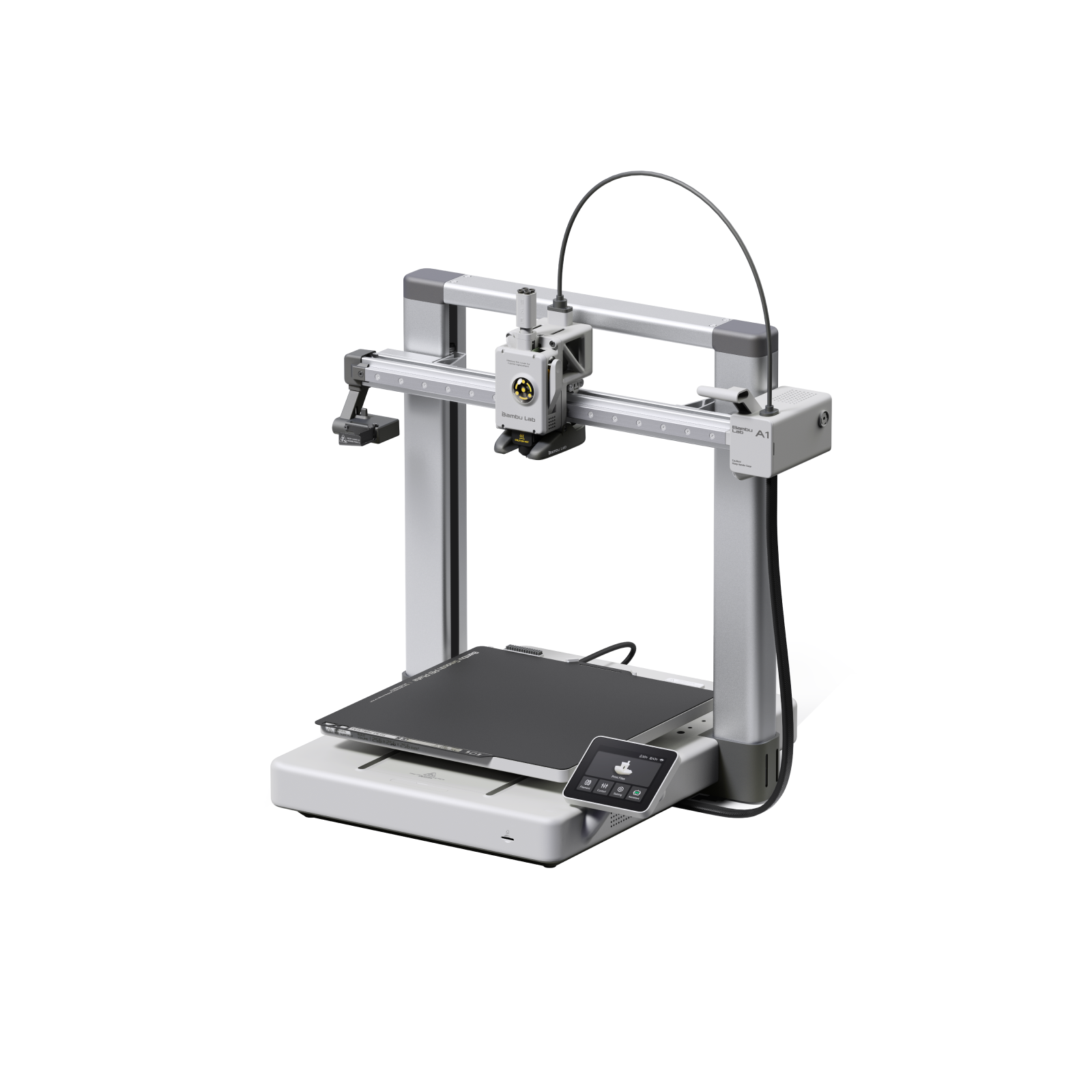 Bambu Lab A1 bed-slinger FDM 3D printer with full AMS multi-colour support