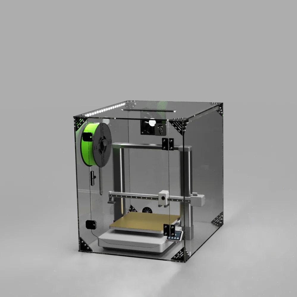 Clearview Plastics Utility Line acrylic 3D printer enclosure