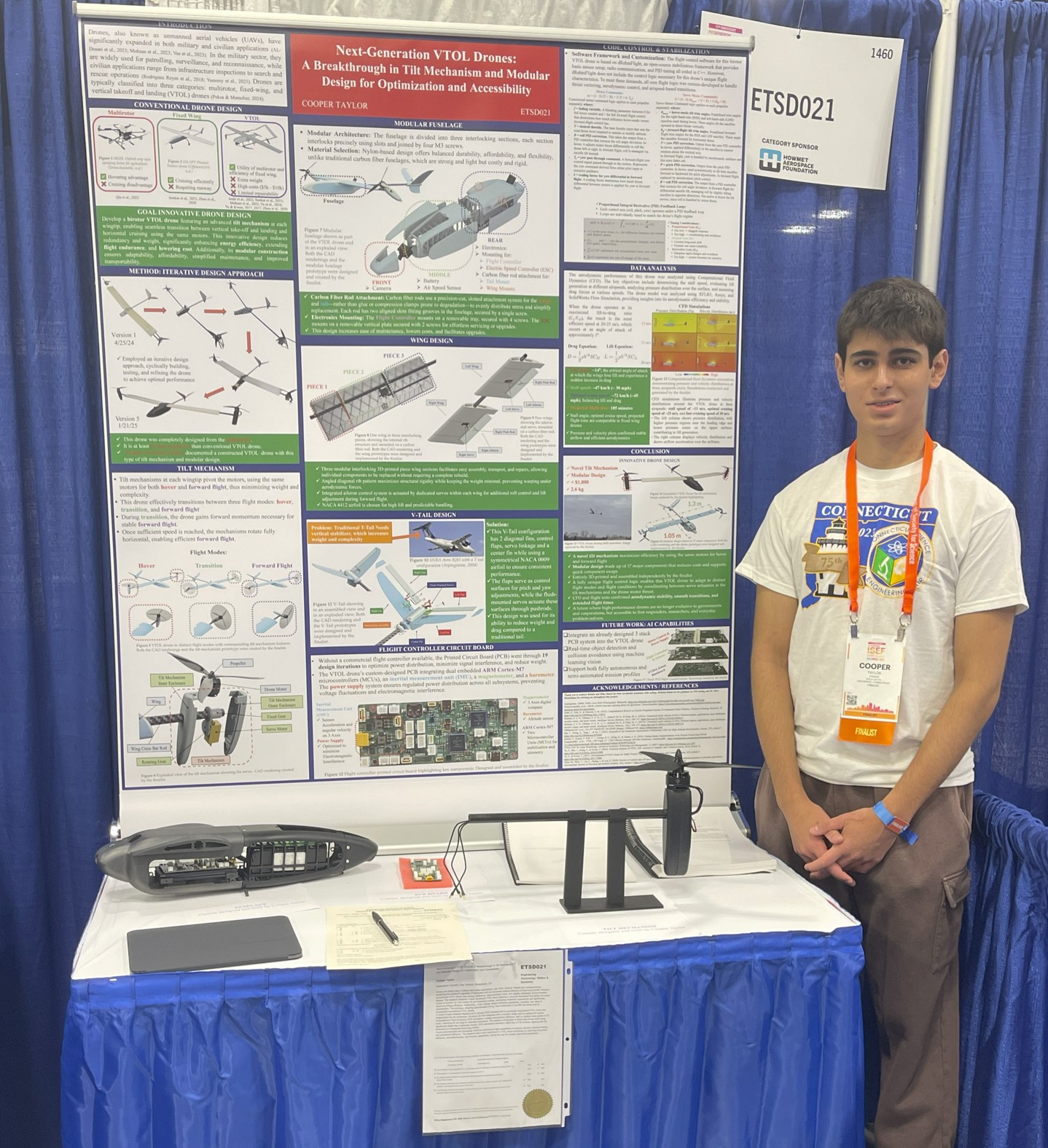 High School Student Develops Low-Cost 3D Printed Drone
