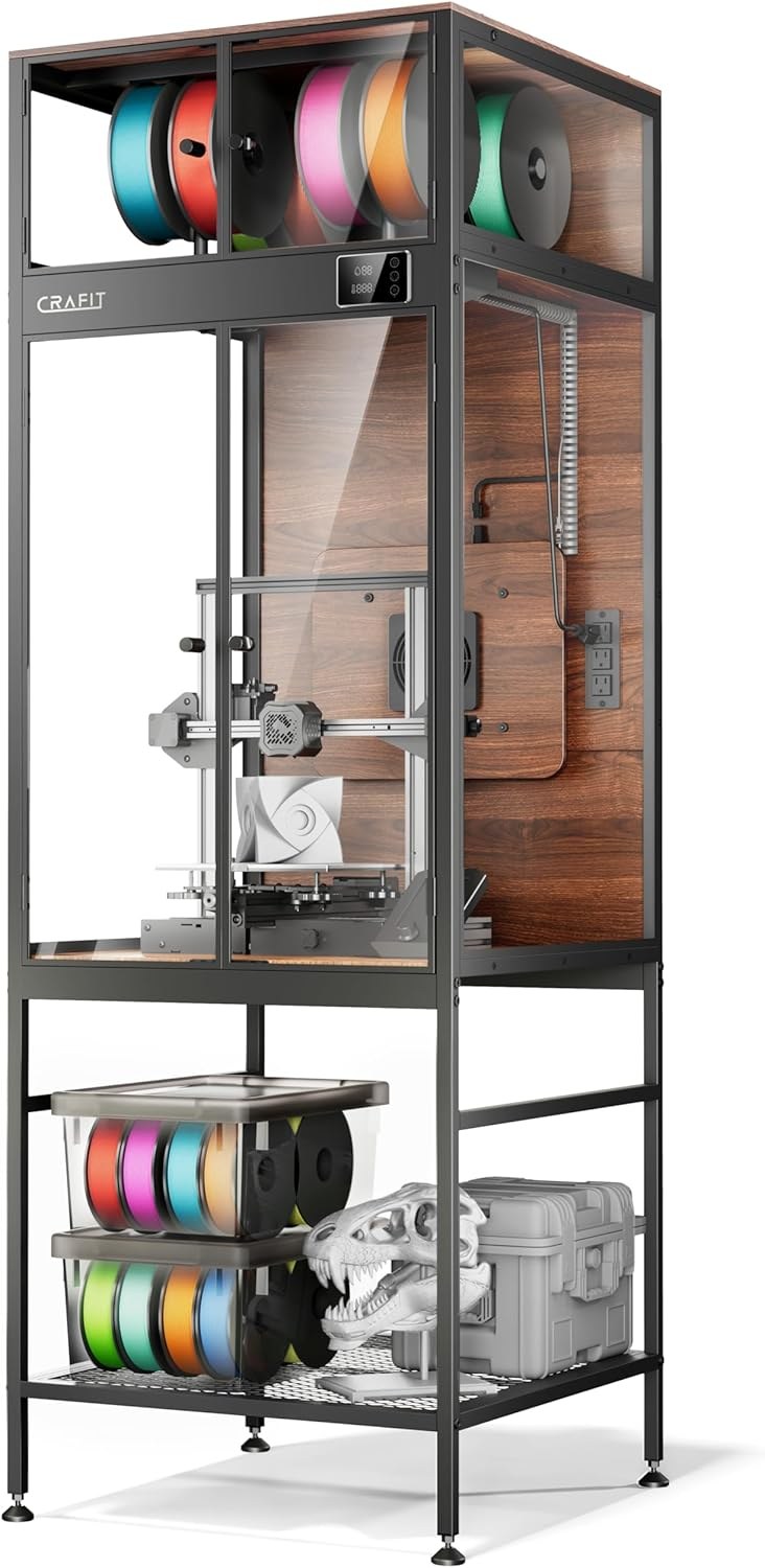 Crafit 3D printer cabinet with filament storage