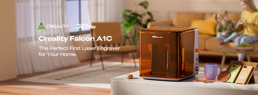 Creality Falcon A1C enclosed desktop laser engraver