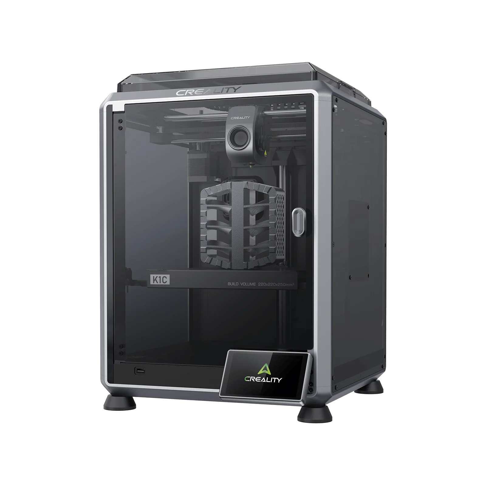 Creality K1C enclosed CoreXY 3D printer with hardened nozzle for school classrooms