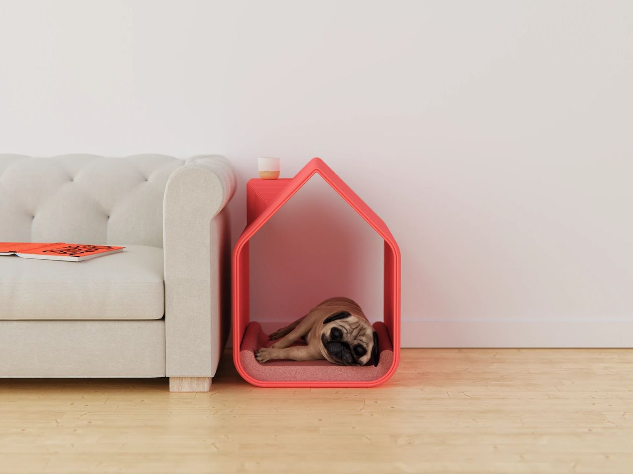 Designer Uses Robotic 3D Printing to Create Dual-Purpose Dog Furniture