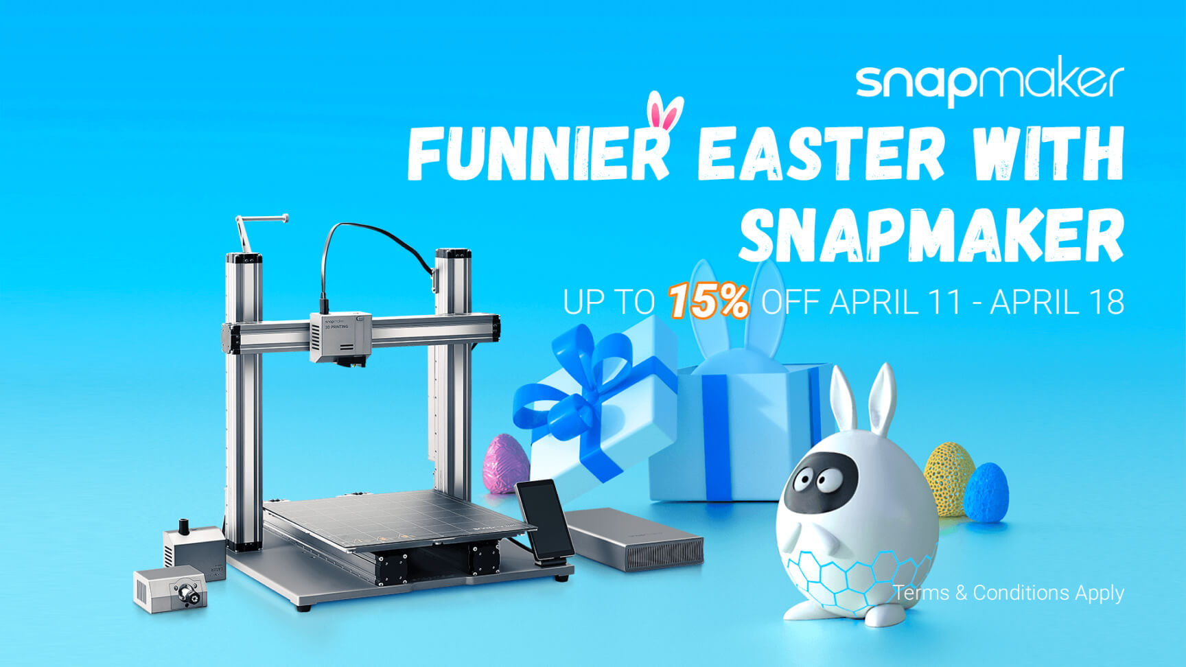 Snapmaker easter promotion poster 