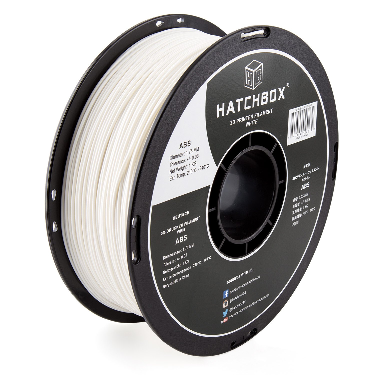 Hatchbox ABS filament spool