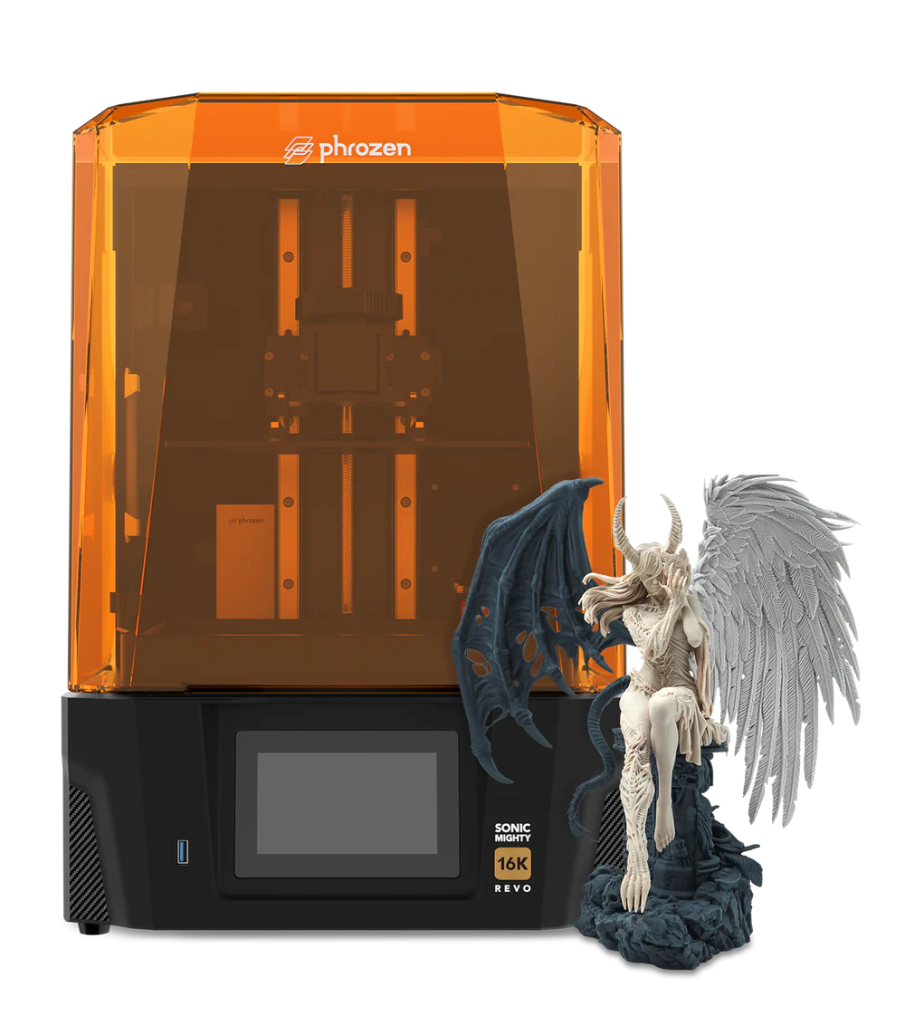 Phrozen Sonic Mighty Revo 16K resin 3D printer with aerospace aluminium frame and dual linear rails