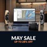 Revopoint May Sale 2026 featured image showing the MetroY, MIRACO, and INSPIRE scanners around a laptop running Revo Design.