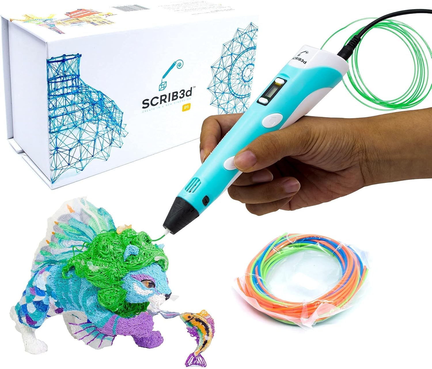 SCRIB3D P1 3D pen with temperature control for older kids