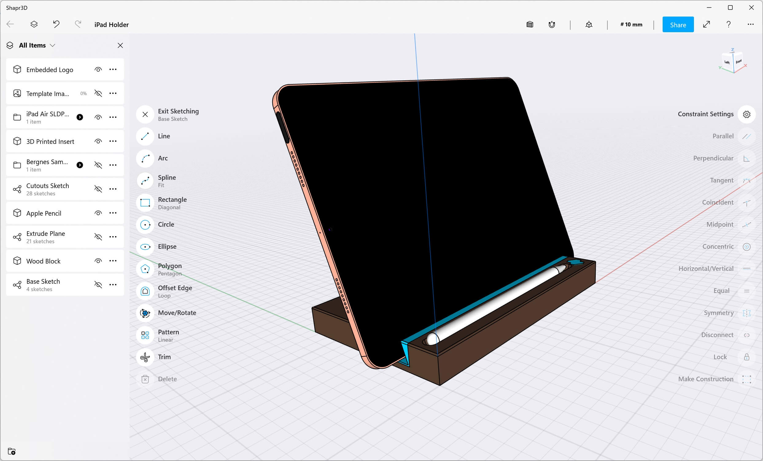 Hand Crank, 3D CAD Model Library