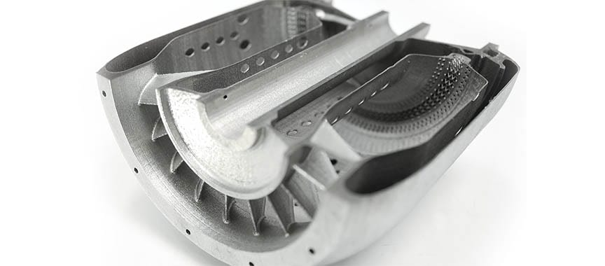 Cross-section of a Sierra Turbines engine combustor