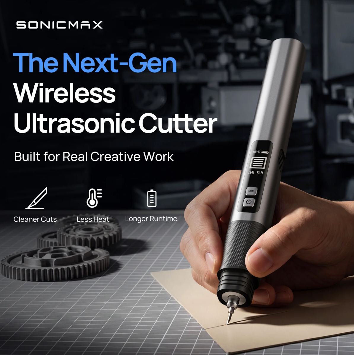SonicMax Slice 10, the next-gen wireless ultrasonic cutter