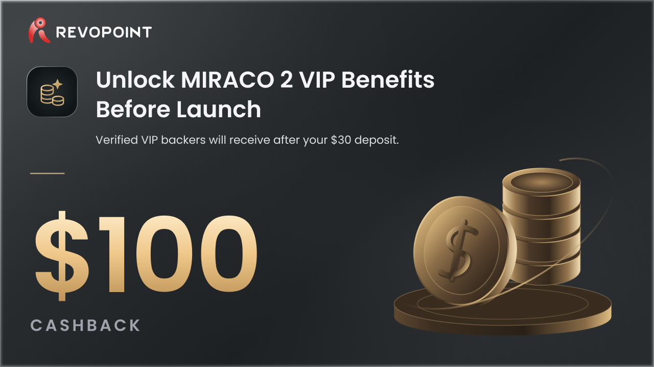 Revopoint MIRACO 2 VIP deposit program for the Kickstarter campaign