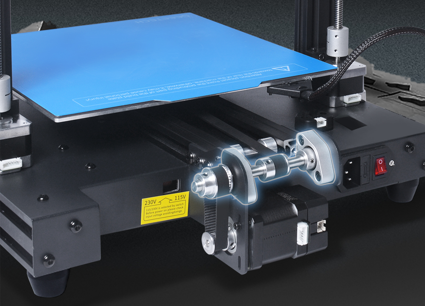 Y axis damping mechanism