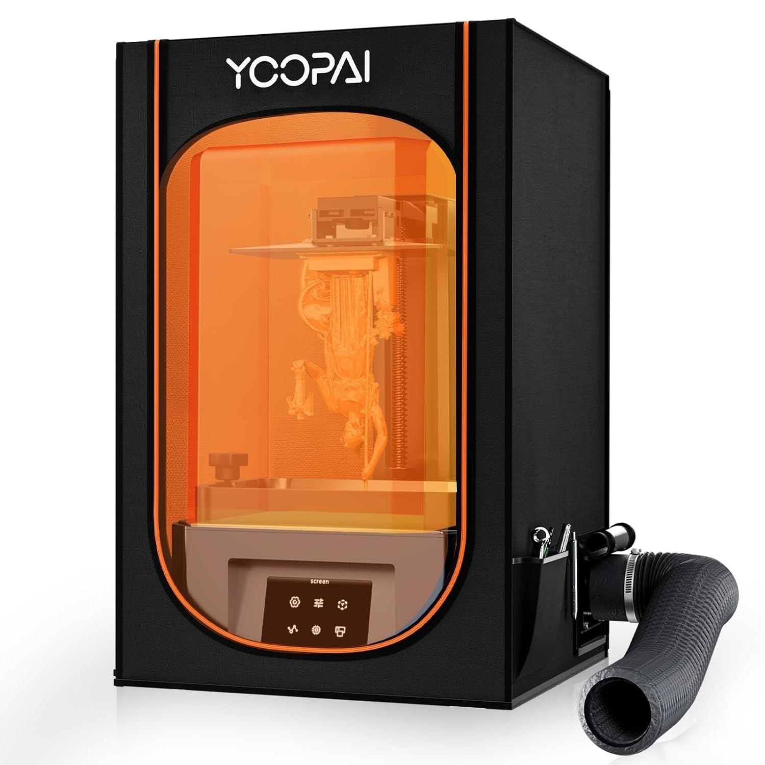 YOOPAI resin 3D printer enclosure with ventilation fan and carbon filter