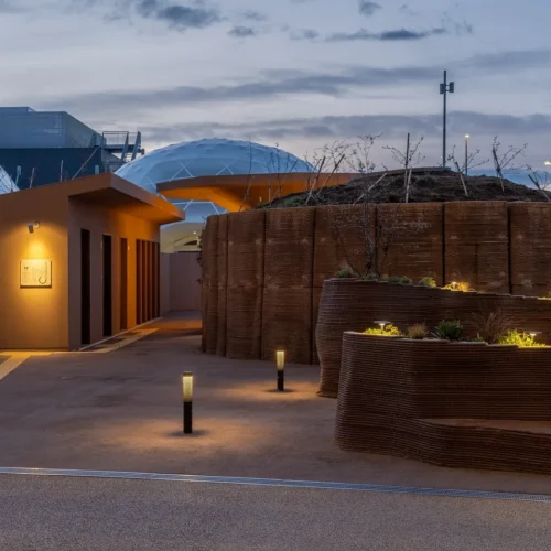 3D Printed Biodegradable Rest Area Unveiled at Expo 2025