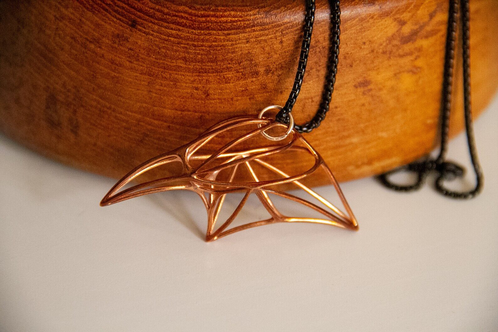 CUBICOID (short) - 3d Printed Pendant - Sterling or Gold-Plated – X Over 0