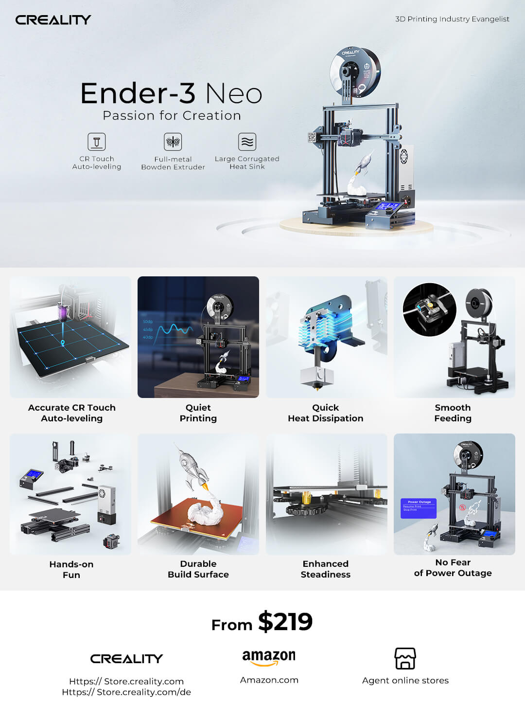 Creality Ender-3 V3 KE | 3D Prima - 3D-Printers and filaments