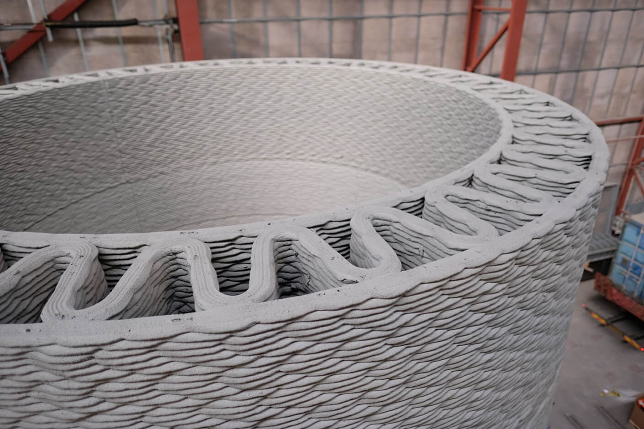 ge concrete 3D printing cobod windturbines