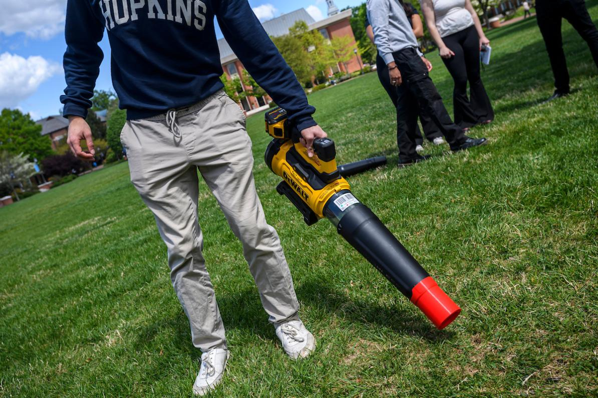 Student-Designed Leaf Blower Suppressor Reaching Stores Soon