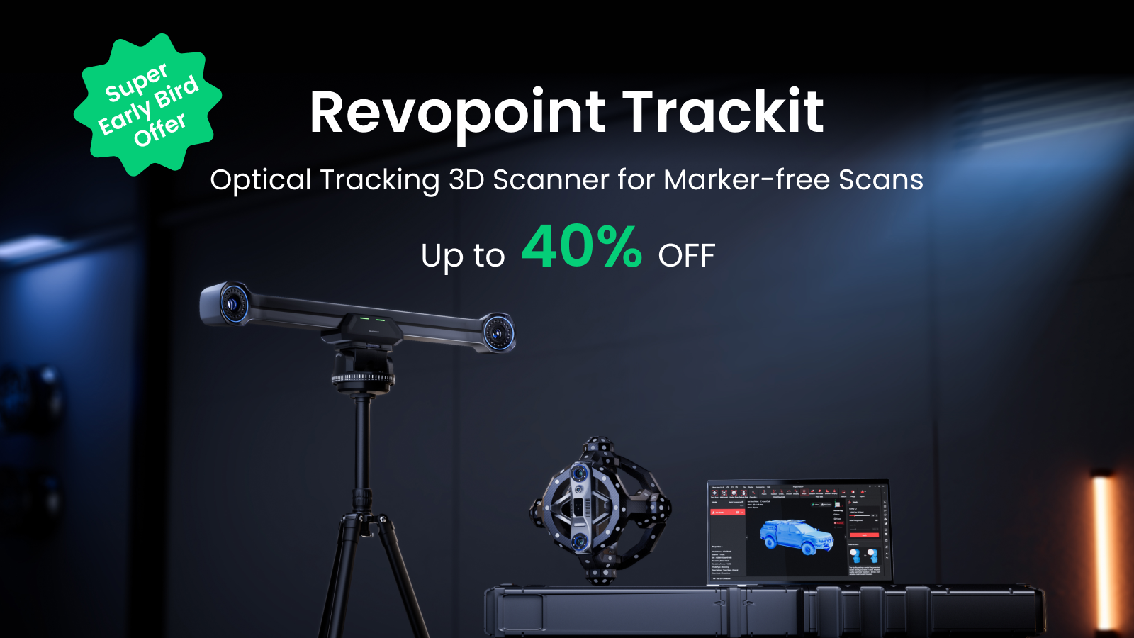 Revopoint Trackit Launches on Kickstarter with Marker-Free 3D Scanning