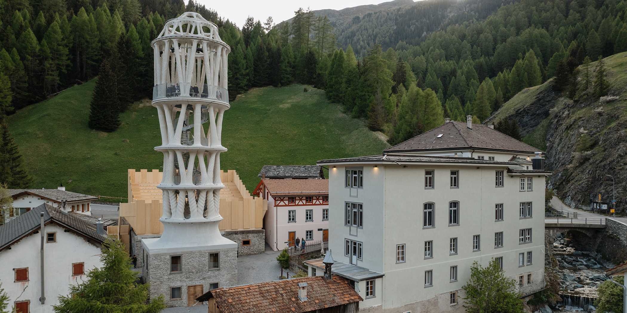 30-Meter 3D Printed Tor Alva Tower Unveiled in Swiss Alps 30-Meter 3D Printed Tor Alva Tower Unveiled in Swiss Alps