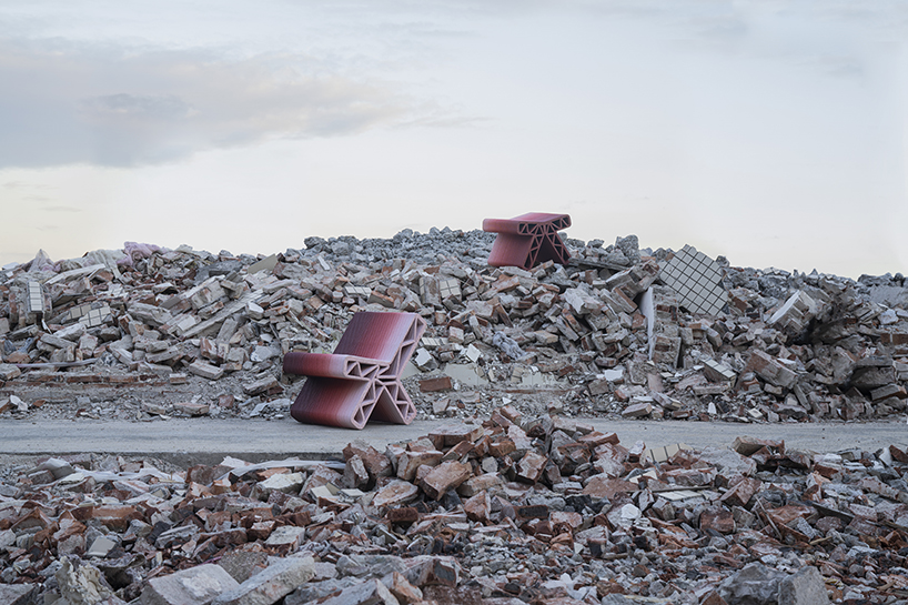 BENTU Design 3D Prints Street Furniture From Demolished Urban Village Waste