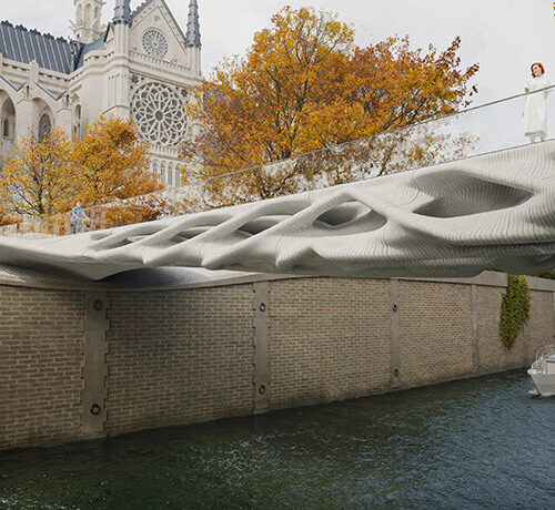 3D Printed Modular Bridge Displayed at Venice Exhibition Features Demountable Design