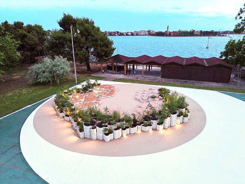 3D Printed Flower-Shaped Amphitheater Blooms on Venice's San Servolo Island