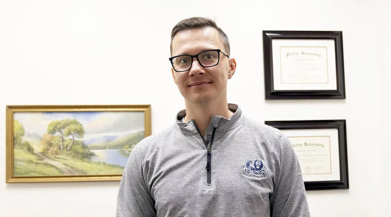 Portrait of Old Dominion University associate professor Oleksandr Kravchenko