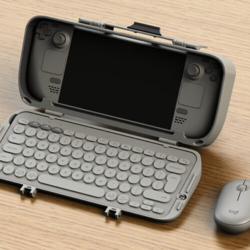 3D Printed Steam Deck Case Converts Gaming Device Into Workstation Laptop